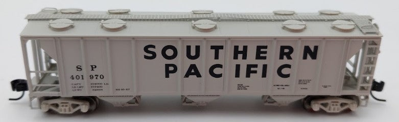 Athearn 28359 N Scale Southern Pacific PS-2 2893 3-Bay Covered Hopper #401970 EX/Box
