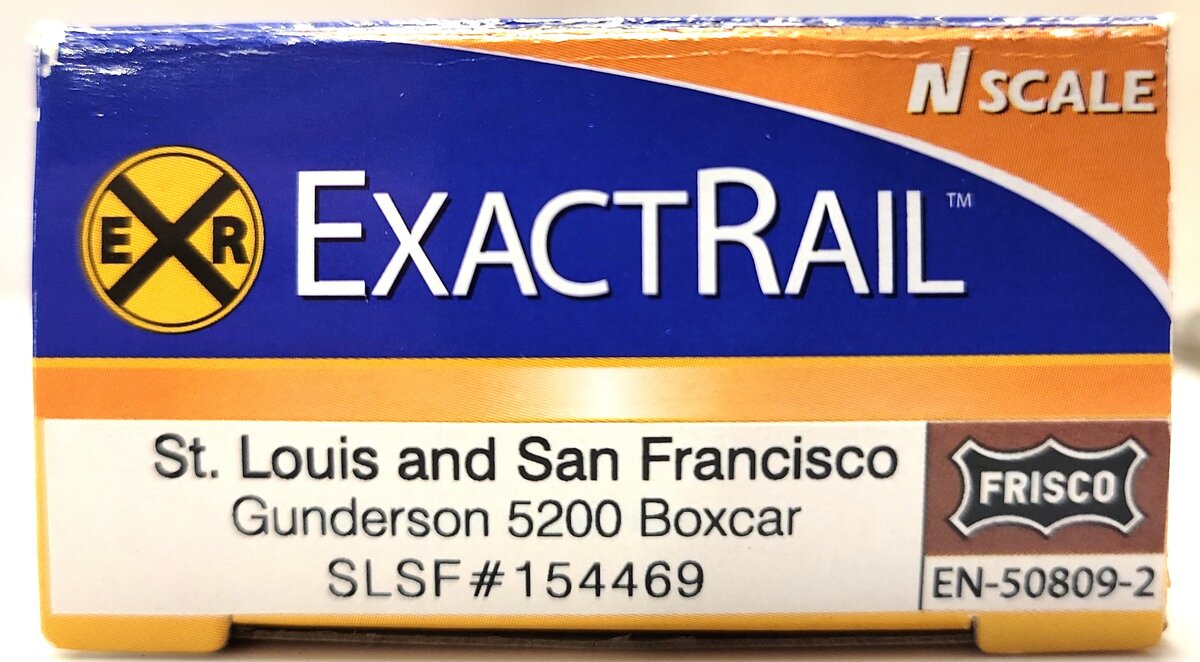 ExactRail EN-50809-2 N Scale SLSF 5200 Cu Ft Boxcar #154469 LN/Box
