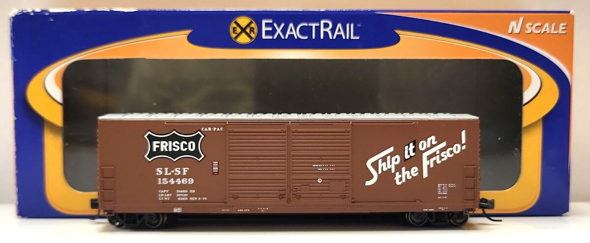 ExactRail EN-50809-2 N Scale SLSF 5200 Cu Ft Boxcar #154469 LN/Box