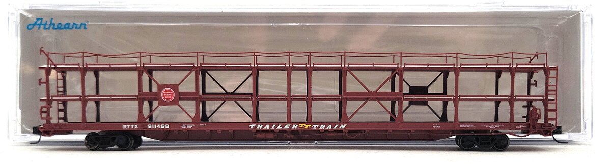 Athearn 14408 N MP/T&P F89-F Tri-Level Auto Rack #911468 LN/Box
