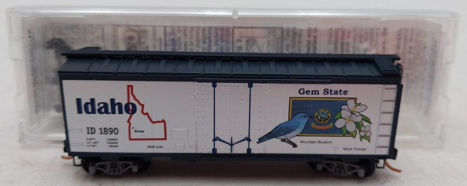 Micro-Trains 02100398 N Idaho State Car 40' Standard Plug Door Boxcar #1890 LN/Box