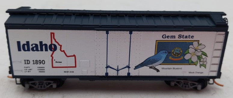 Micro-Trains 02100398 N Idaho State Car 40' Standard Plug Door Boxcar #1890 LN/Box
