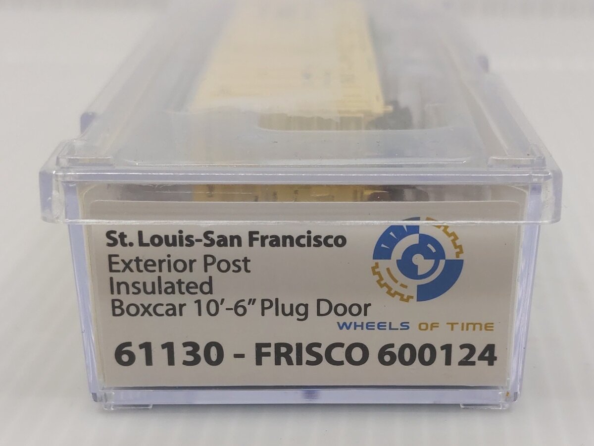 Wheels of Time 61130 N St. Louis San Francisco PC&F 50' Boxcar #600124 LN/Box