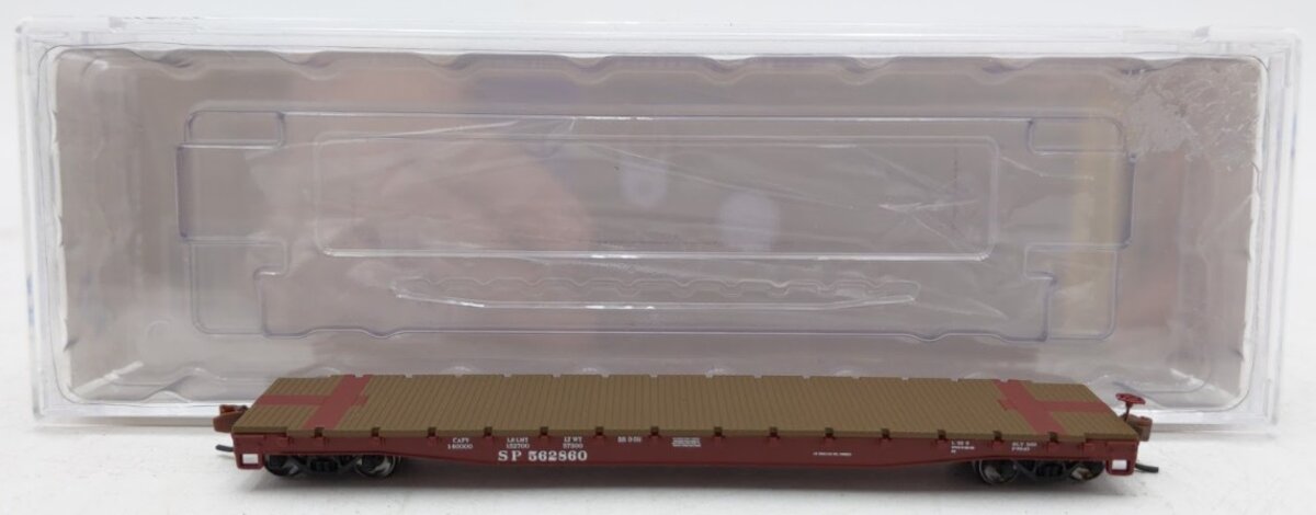Wheels of Time 50091 N Scale Southern Pacific 53'6' Fish Belly Flat Car #562860 LN/Box
