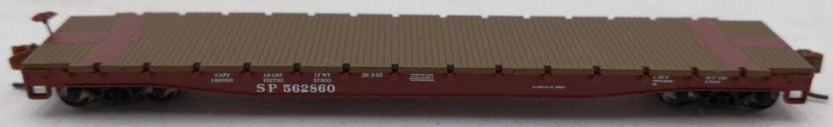 Wheels of Time 50091 N Scale Southern Pacific 53'6' Fish Belly Flat Car #562860 LN/Box