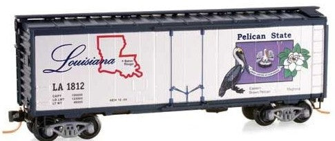 Micro-Trains 02100385 N Scale Louisiana Car 40' Standard Plug Door Boxcar #1812 LN/Box