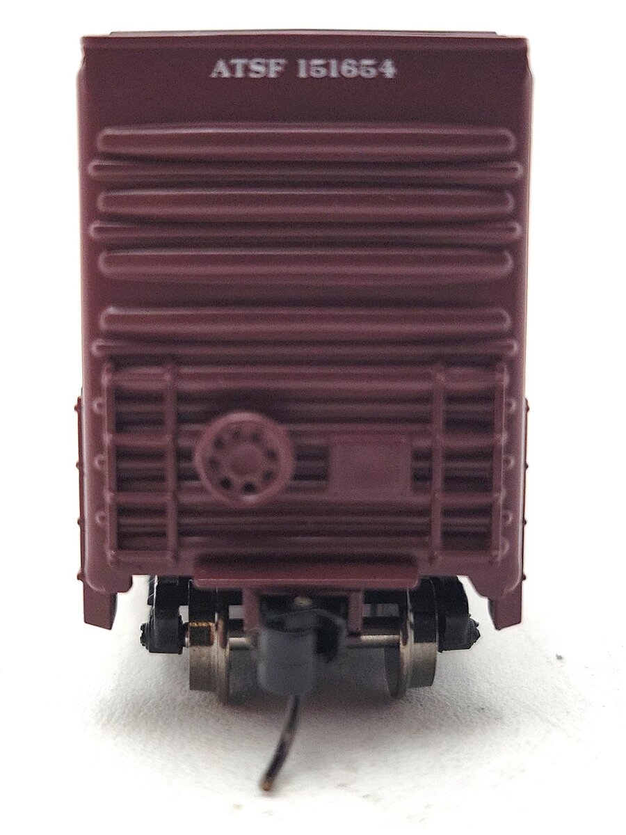 Athearn ATH1465 N Scale Santa Fe 50' High Cube Smooth Side Boxcar #151654 EX/Box