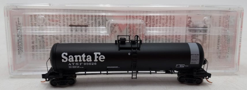 Micro-Trains 98626 N Scale ATSF "Larkspur" Diesel Fuel Tank Car #98626 EX/Box