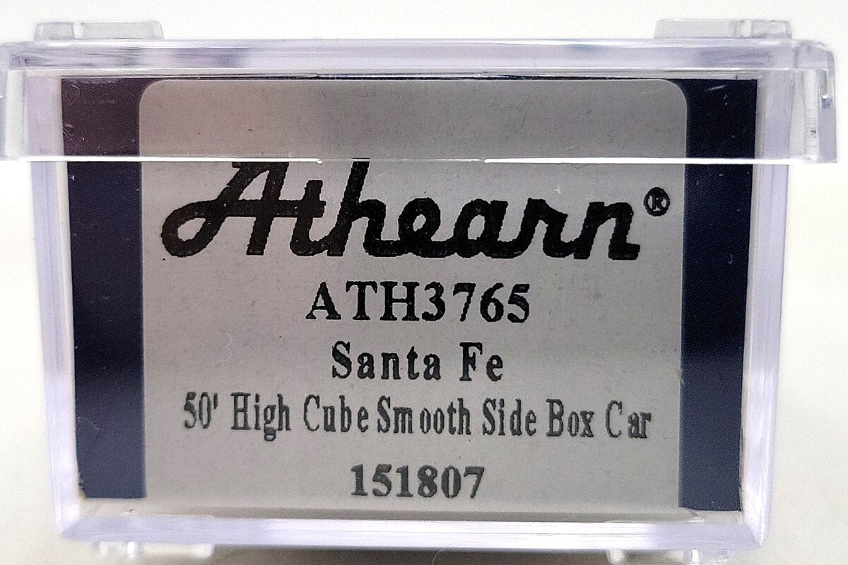 Athearn 3765 N Santa Fe 50' Smooth High Cube Plug Door Box #151807 LN/Box