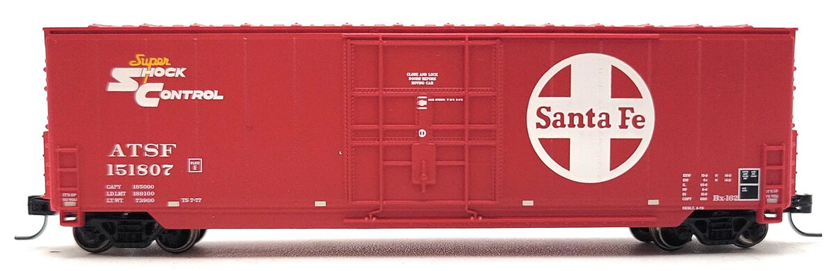 Athearn 3765 N Santa Fe 50' Smooth High Cube Plug Door Box #151807 LN/Box
