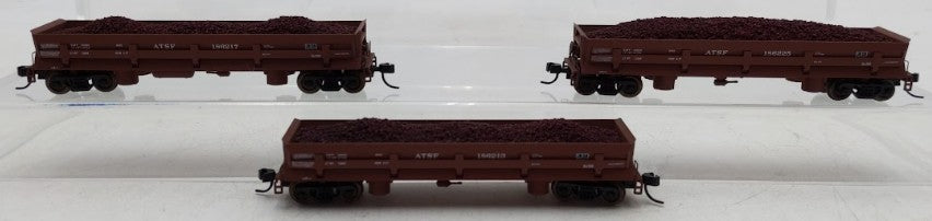 Walthers 932-38603 N Scale Santa Fe Difco Dump Car Set (3-Pack) LN/Box
