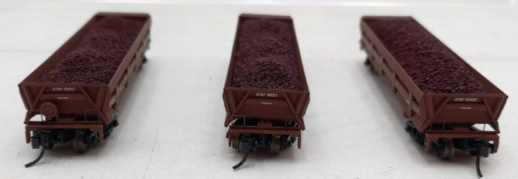 Walthers 932-38603 N Scale Santa Fe Difco Dump Car Set (3-Pack) LN/Box
