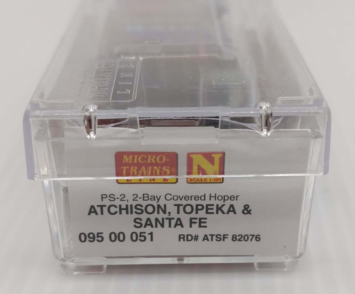 Micro-Trains 09500051 N Scale ATSF 2-Bay Covered Hopper #82076 LN/Box