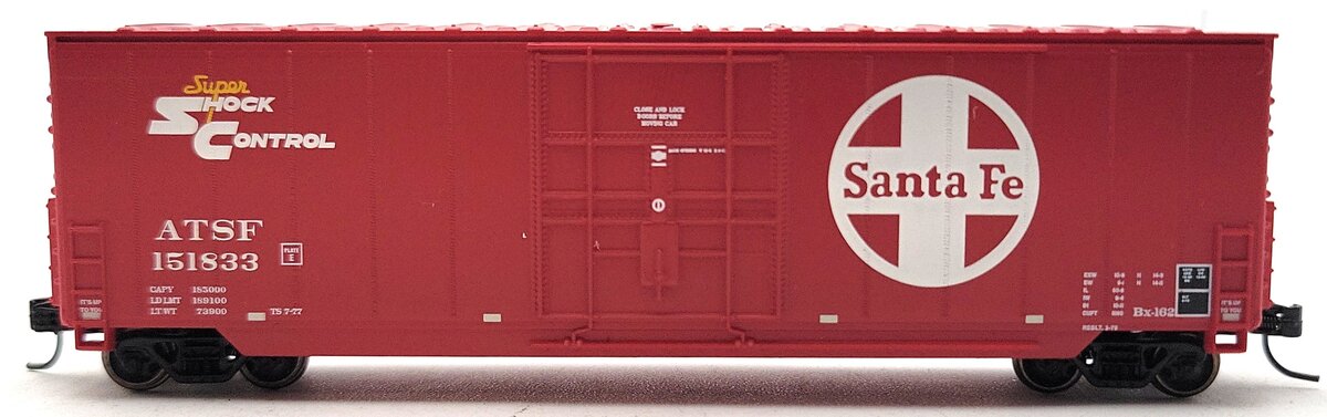 Athearn 3766 N Santa Fe 50' Smooth High Cube Plug Door Box #151833 LN/Box