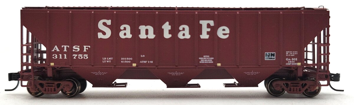 Athearn 25458 N Scale Santa Fe Hopper Car #311755 LN/Box