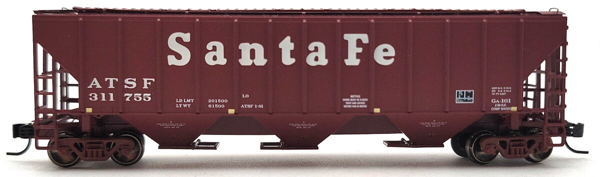 Athearn 25458 N Scale Santa Fe Hopper Car #311755 LN/Box