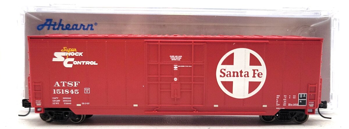 Athearn 3767 N Santa Fe 50' Smooth High Cube Plug Door Box #151845