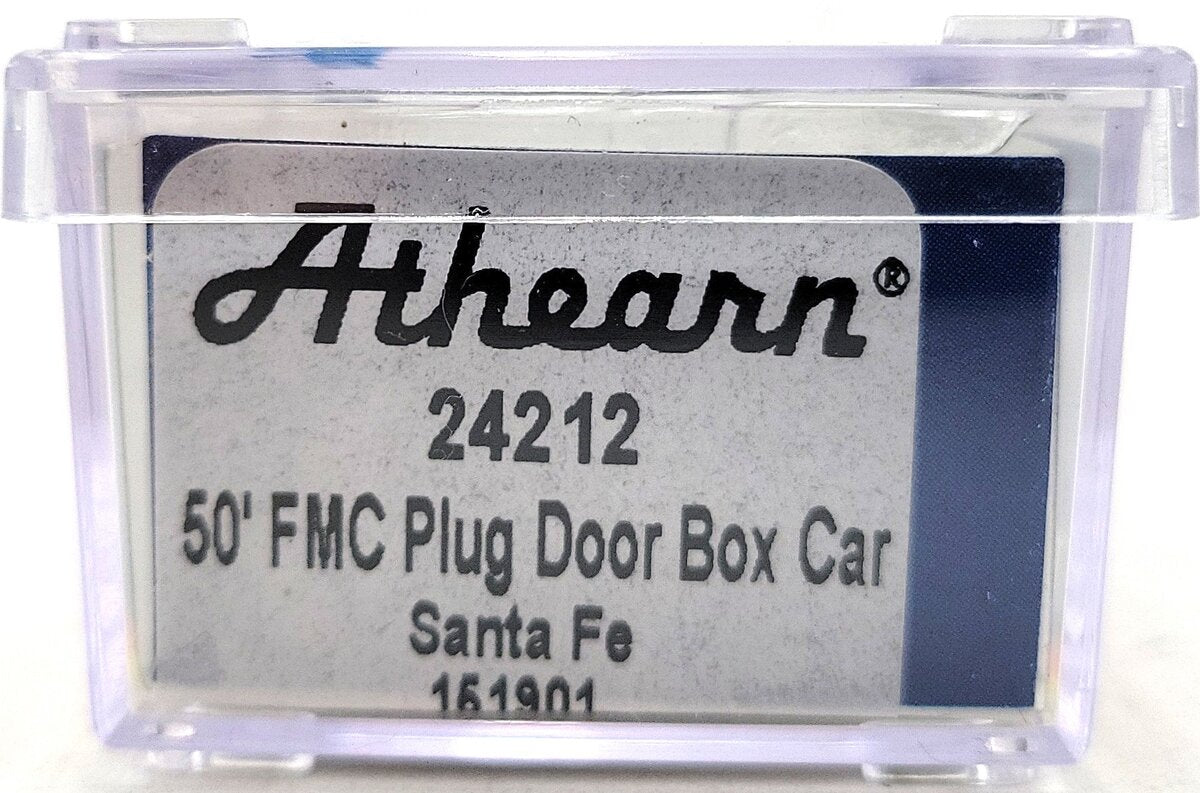 Athearn 24212 N Scale Santa Fe 50' FMC Plug Door Boxcar #151901 EX/Box