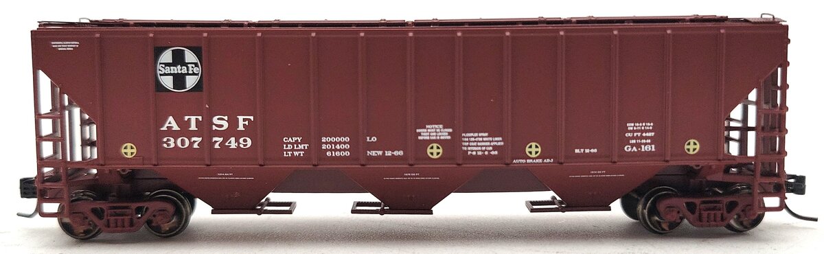 Athearn 27431 N Atchison Topeaka Santa Fe/Early PS 4427 Covered Hopper #307749 LN/Box