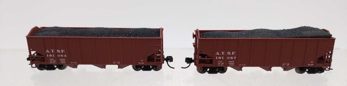 Broadway Limited 7150 N ATSF 3-Bay Hopper Car #181087, #181094 (Set of 2) LN/Box