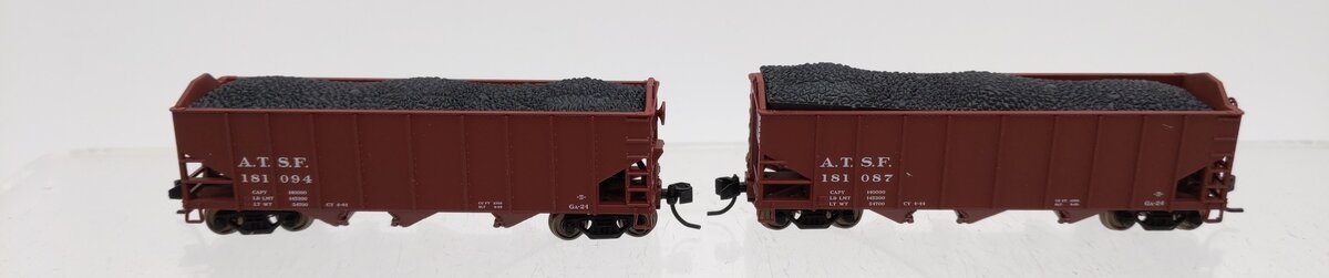 Broadway Limited 7150 N ATSF 3-Bay Hopper Car #181087, #181094 (Set of 2) LN/Box