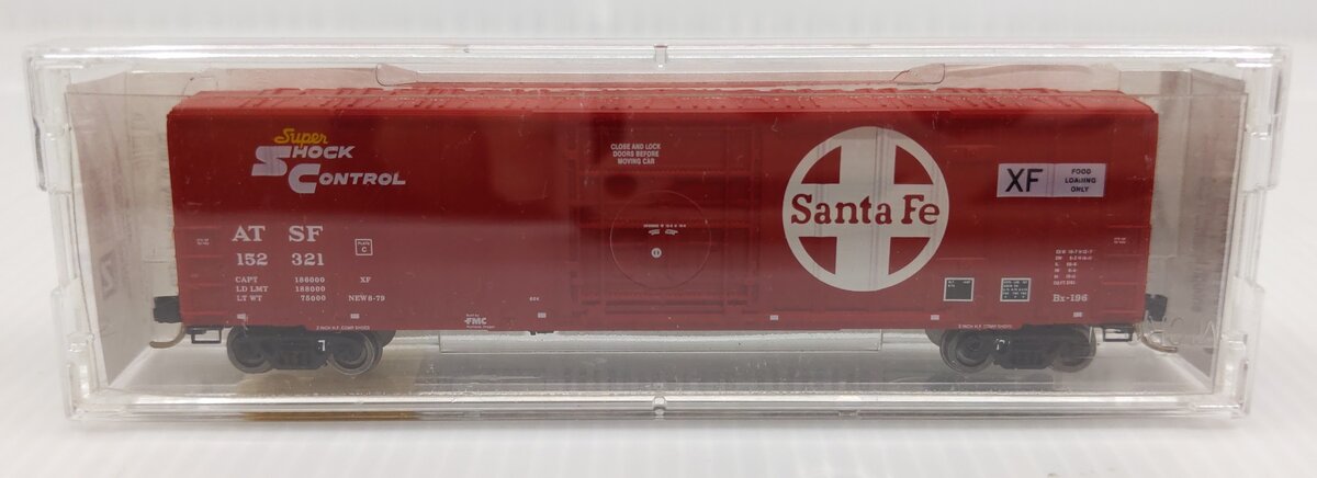 Micro-Trains 02700250 N Scale ATSF 50' Plug Door Rib Side Boxcar #152321 LN/Box