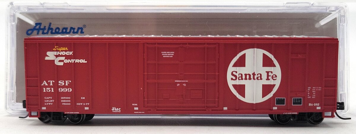 Athearn 24213 N Santa Fe 50' FMC Plug Door Box #151999 LN/Box