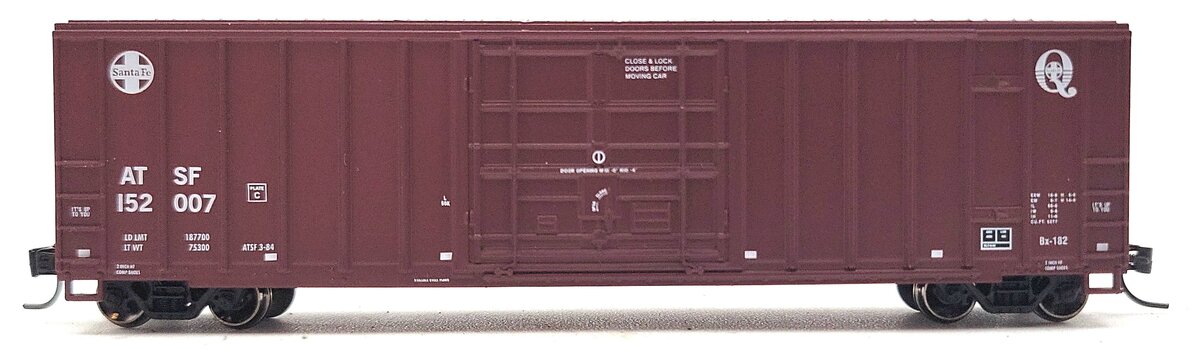 Athearn ATH2115 N Scale 50' FMC PD Santa Fe Boxcar #152007 LN/Box