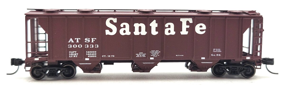 Athearn 11268 N Scale Santa Fe PS2-2893 Covered Hopper #300333 LN/Box