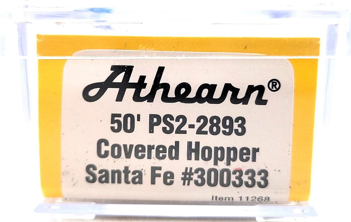 Athearn 11268 N Scale Santa Fe PS2-2893 Covered Hopper #300333 LN/Box