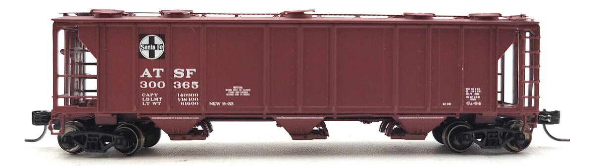 Athearn ATH23831 N Scale Santa Fe PS-2893 Covered Hopper #300365 LN/Box