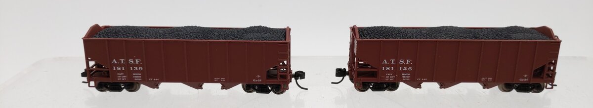 Broadway Limited 7151 N ATSF 3-Bay Hopper Cars #181126/181139 (Set of 2) LN/Box