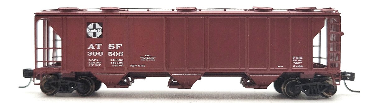 Athearn ATH23832 Santa Fe PS-2893 Covered Hopper #300506 LN/Box
