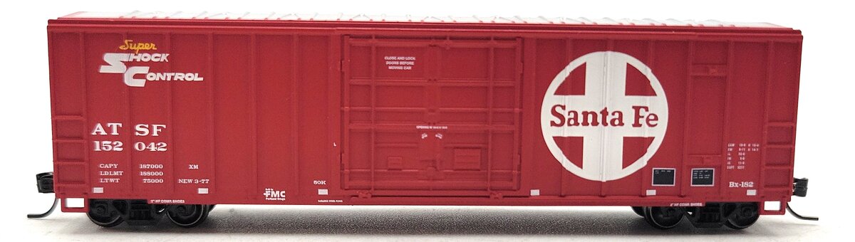 Athearn 24214 24214 N Scale Santa Fe 50' FMC Plug Door Box Car #152042 LN/Box