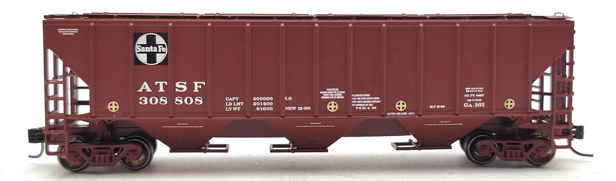 Athearn 27432 N Scale Santa Fe PS 4427 Covered Hopper #308808 LN/Box