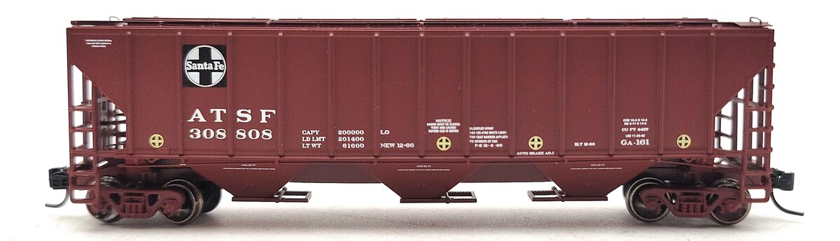 Athearn 27432 N Scale Santa Fe PS 4427 Covered Hopper #308808 LN/Box
