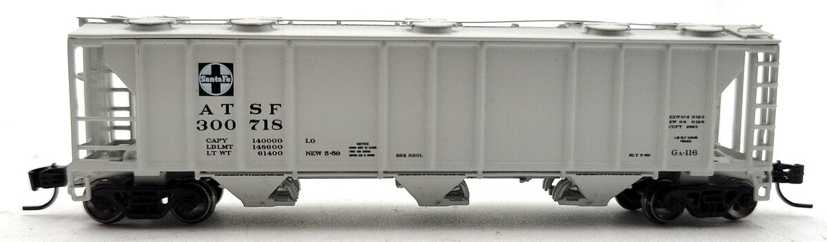 Athearn 28327 N Santa Fe PS-2 2893 3-Bay Covered Hopper #300718