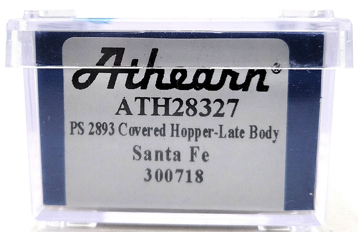 Athearn 28327 N Santa Fe PS-2 2893 3-Bay Covered Hopper #300718