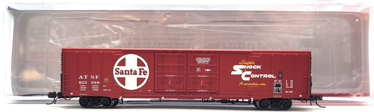 BLMA Models 18041 N Santa Fe Bx-166 60' Super Shock Control DD Boxcar #621380