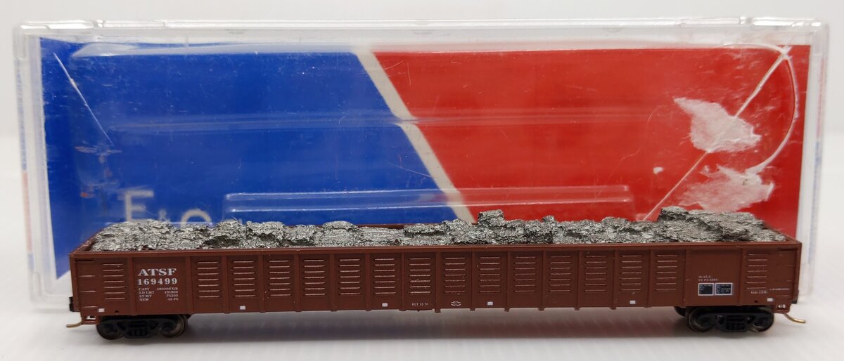 E&C Shops 826 N ATSF 65' Mill Gondola with Load #169499 LN/Box