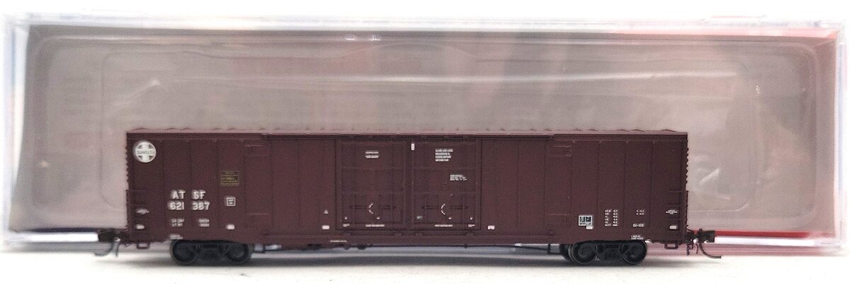 BLMA Models 18021 N Santa Fe Bx-166 60' Double Door Box w/Logo #621387 LN/Box