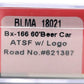 BLMA Models 18021 N Santa Fe Bx-166 60' Double Door Box w/Logo #621387 LN/Box