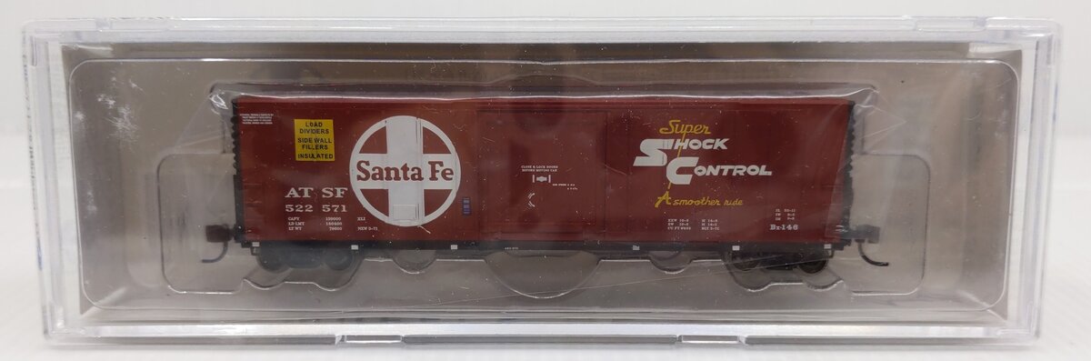 Wheels of Time 61117 N Atchison Topeka Santa Fe PC&F 50' Boxcar #522571 LN/Box