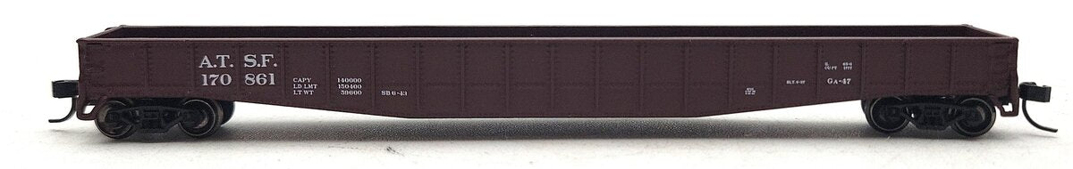Athearn 11301 N Scale Santa Fe 65' Mill Gondola #170861 LN/Box