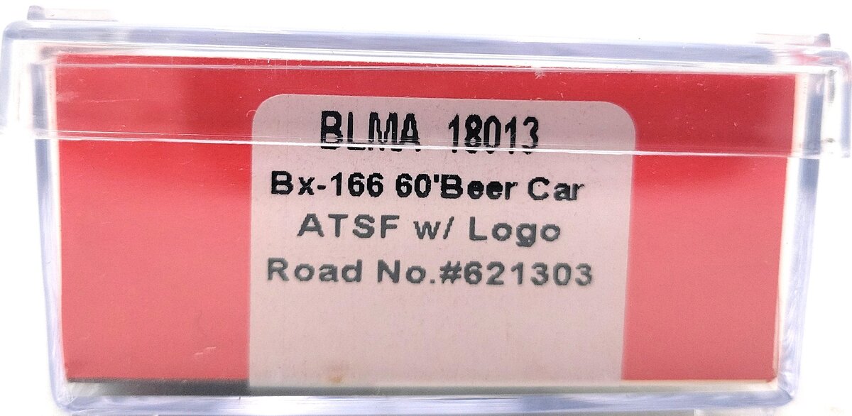 BLMA Models 18013 N Santa Fe Bx-166 60' Double Door Boxcar #621303 LN/Box