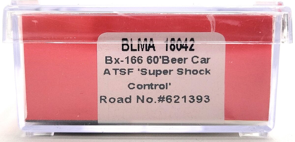 BLMA Models 18042 N Santa Fe Bx-166 60' Super Shock Control DD Boxcar #621393