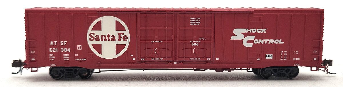 BLMA Models 18025 N Santa Fe 60' Shock Control Double Door Boxcar #621304