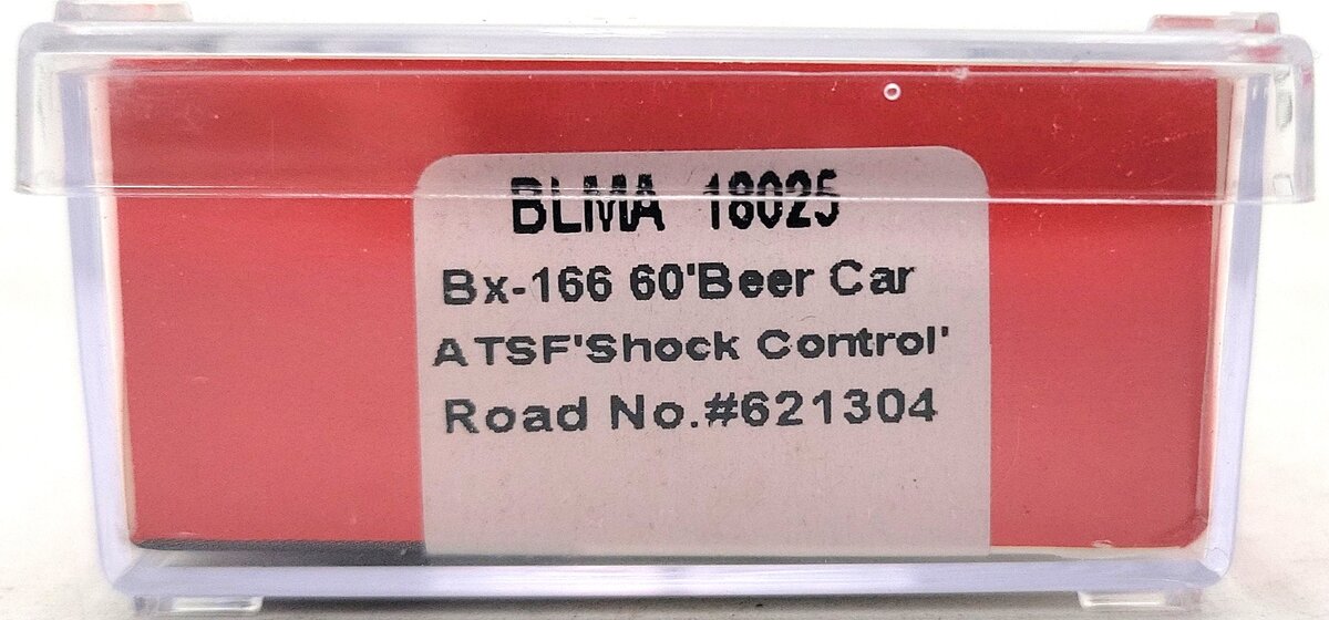 BLMA Models 18025 N Santa Fe 60' Shock Control Double Door Boxcar #621304
