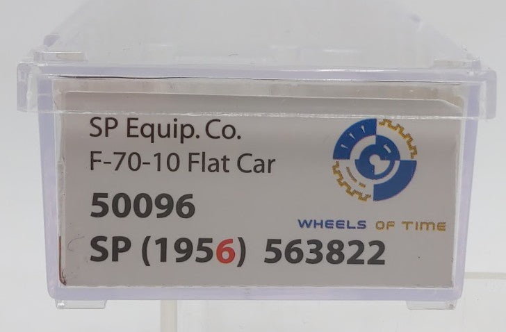 Wheels of Time 50096 N Scale Southern Pacific 53'6' Fish Belly Flat Car #563822 EX/Box