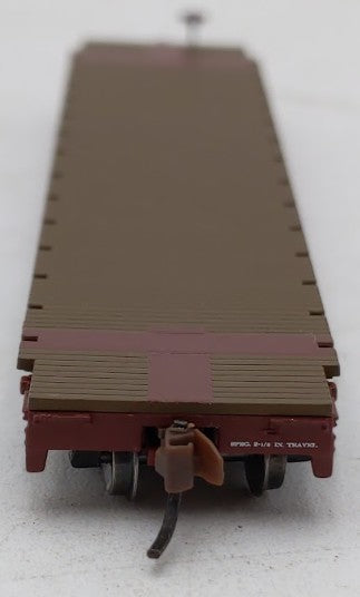 Wheels of Time 50096 N Scale Southern Pacific 53'6' Fish Belly Flat Car #563822 EX/Box